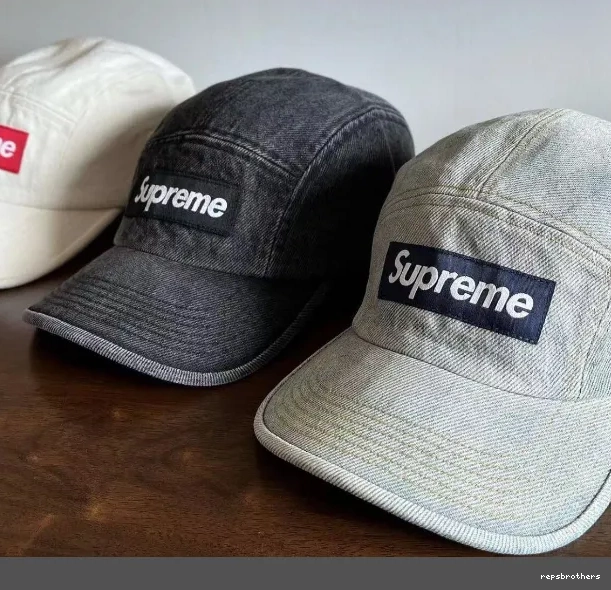 CAP DENIM Camping White Washed Water Black CAMP Blue Tannin Washed Hat Water SS23 0723